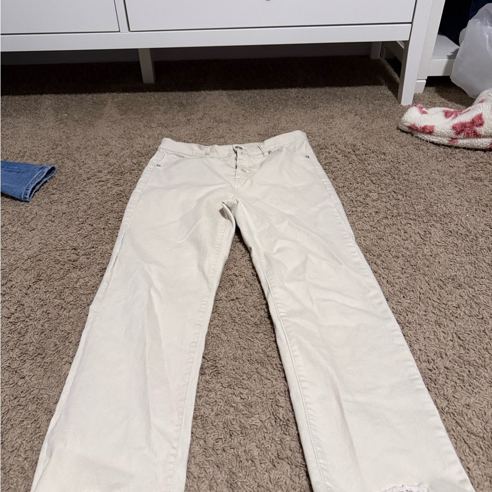 Women's Cream Jeans